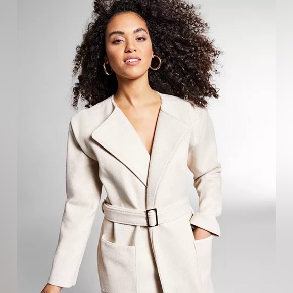 Jeanne Ma x I.N.C. Long Belted Mobama Coat - Picture 5 of 17